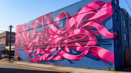 powerful pink ribbon breastの素材