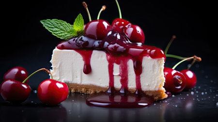 garnish slice cherry backgroundの素材