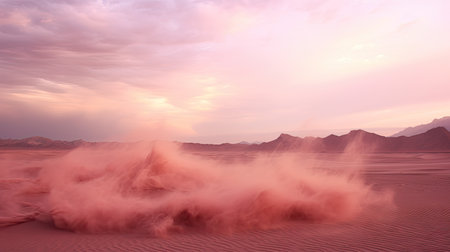 landscape pink dustの素材