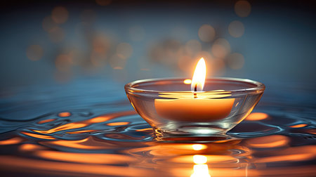 glass tea light candlesの素材