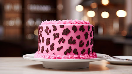 spots pink cheetahの素材