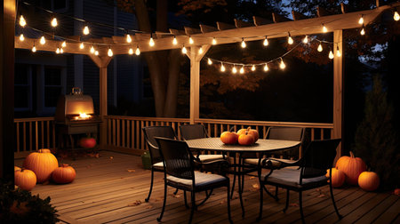cozy halloween string lightsの素材