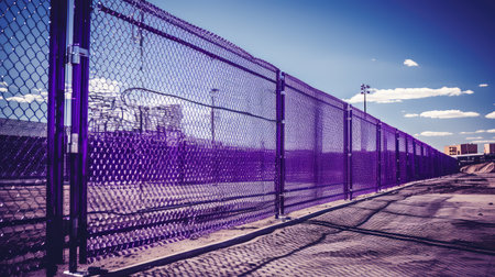 fence security purpleの素材