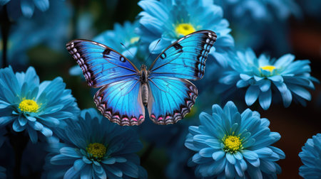 vibrant steel blueの素材