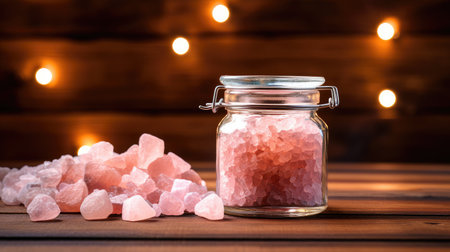 glass pink himalayan saltの素材