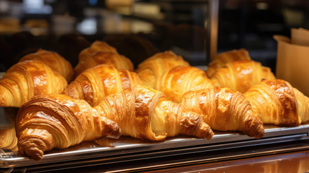 flaky golden brown bakeryの素材