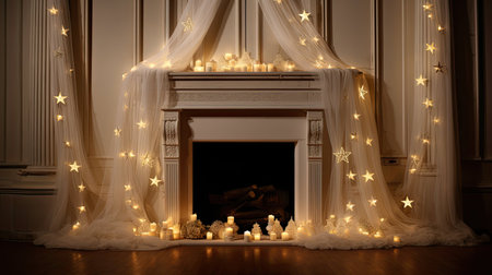 mantel star garlandの素材