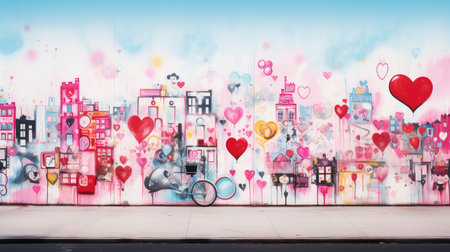 streeturban white pink wallの素材