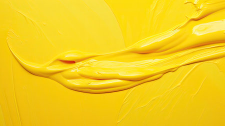 glossy yellow paint backgroundの素材