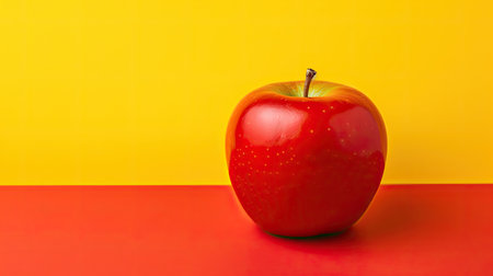 fruit yellow background redの素材