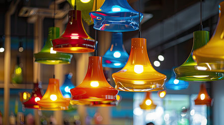 vibrant hanging lightの素材