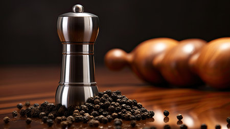 modern close black pepperの素材