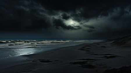 stormy dark placeの素材