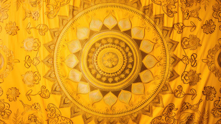 design yellow mandalaの素材
