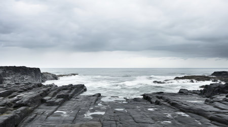 serene grey oceanの素材