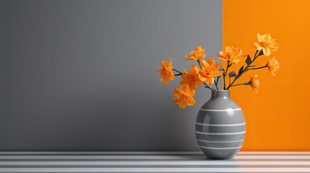 vibrant orange and gray backgroundの素材