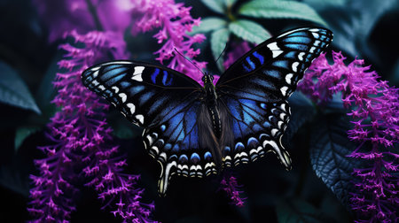 closeup black and purpleの素材