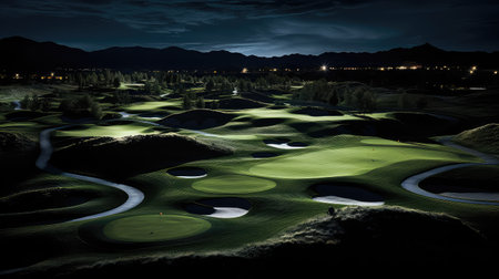 illuminated golf darkの素材