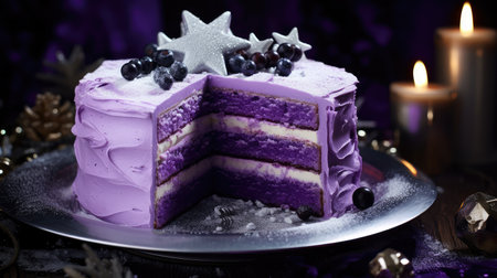 frosting happy holidays purpleの素材