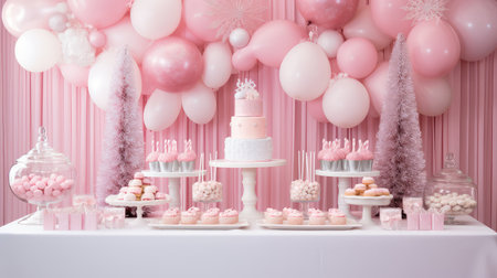 buffet pink holidayの素材