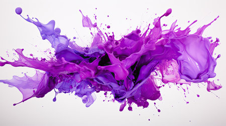 paint burst purpleの素材