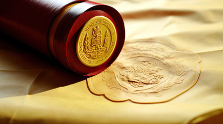 crest parchment yellow paperの素材