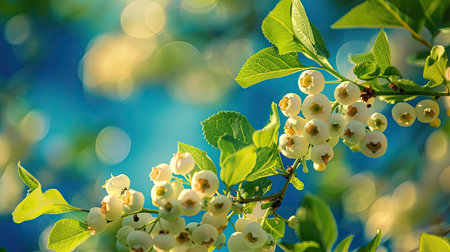 up white blueberry blueの素材