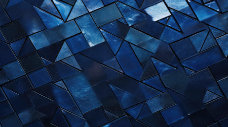 triangles dark blue geometricの素材