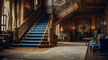 dreamy blurred victorian interiorの素材