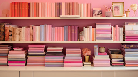 shelf pink journalの素材