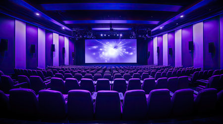 interior purple theatreの素材