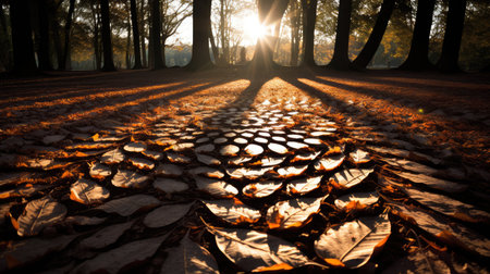 dappled radial sunの素材