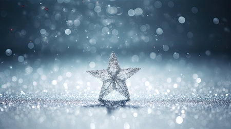 particles silver glitter starの素材