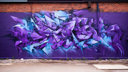 patterns painting purpleの素材