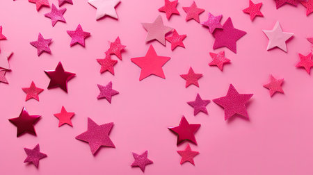 celestial pink star backgroundの素材