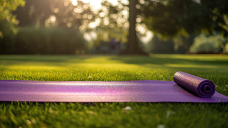 outdoor purple yoga matの素材