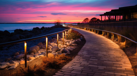 coastal path lightingの素材