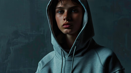 studio grey hoody mockupの素材