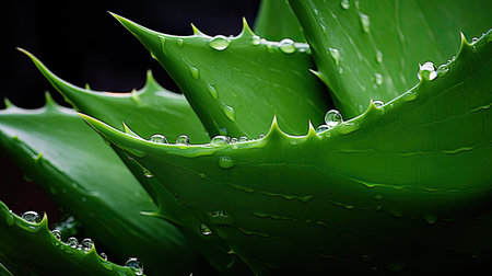 close aloe veraの素材
