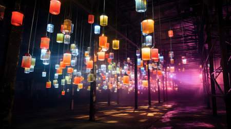 vibrant light installationの素材