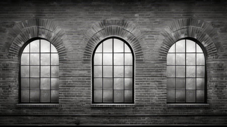 arched grey brick wallの素材