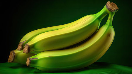 green raw banana fruitの素材