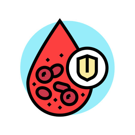 insulin resistance obesity overweight color icon vector illustrationのイラスト素材