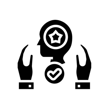 talent retention modern business glyph icon vector illustrationのイラスト素材