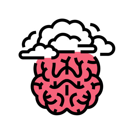 checklist brainstorm color icon vector illustrationのイラスト素材