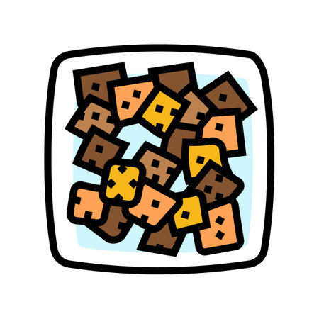 energy bar raw foodist color icon vector illustrationのイラスト素材