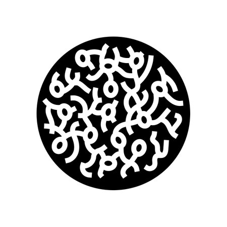 sprouted grains raw foodist glyph icon vector illustrationのイラスト素材