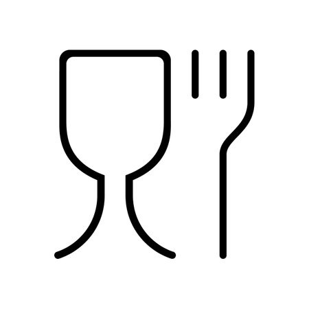 allergies food safety glyph icon vector illustrationのイラスト素材