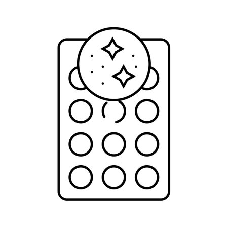 antihistamines medicines pharmacy line icon vector illustrationのイラスト素材