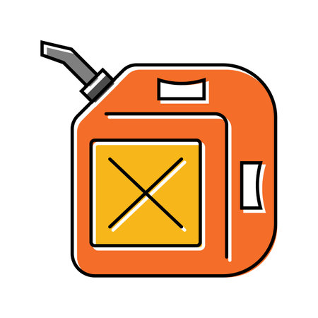 gasoline oil industry color icon vector illustrationのイラスト素材